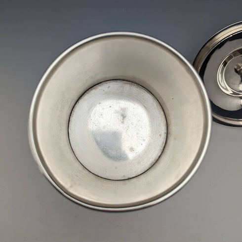 British Antique Silver Plated Biscuit Barrel Henry Atkin